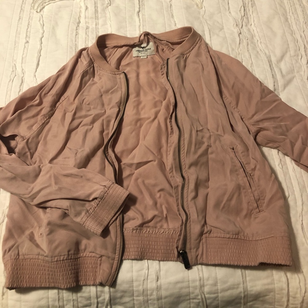 Mauve light weight bomber jacket